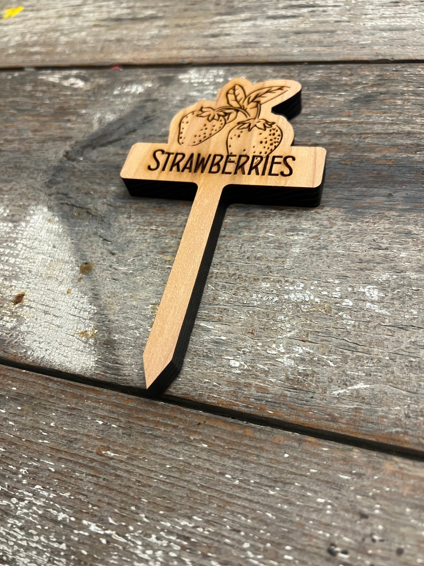 Cedar Garden Plant Markers - Laser Engraved & Customizable!