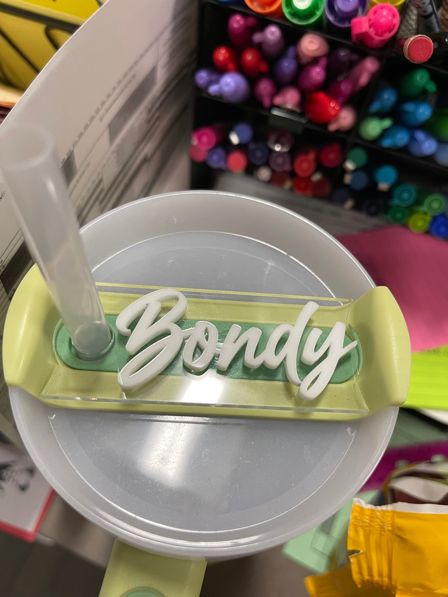 Colored Stanley name plates